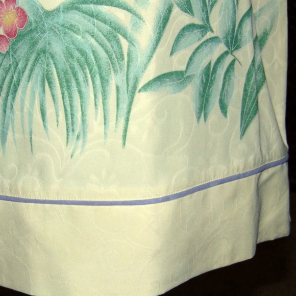 NEW IZOD pale yellow silk A-line skirt 10⤵️📧 - Picture 4 of 7